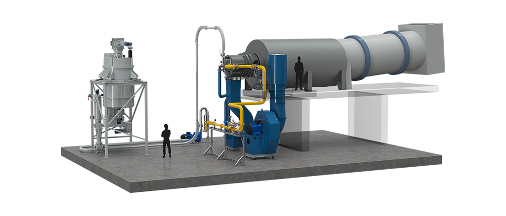 Multi fuel burner, asphalt industry